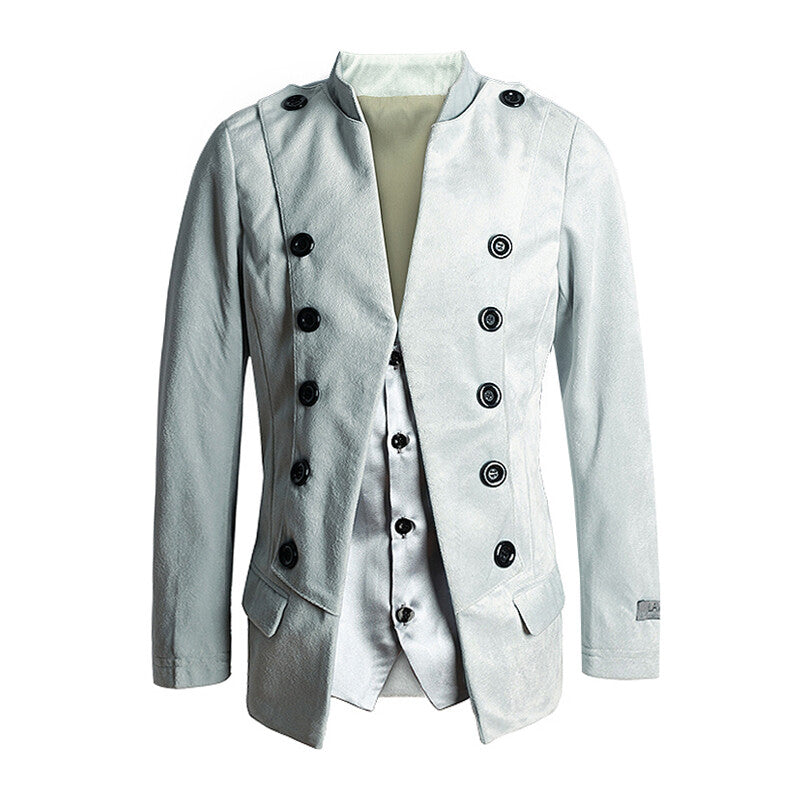 Boys Slim Fit Velvet Blazer 3-14Y False Two-Piece party Dinner Jacket Party Suit