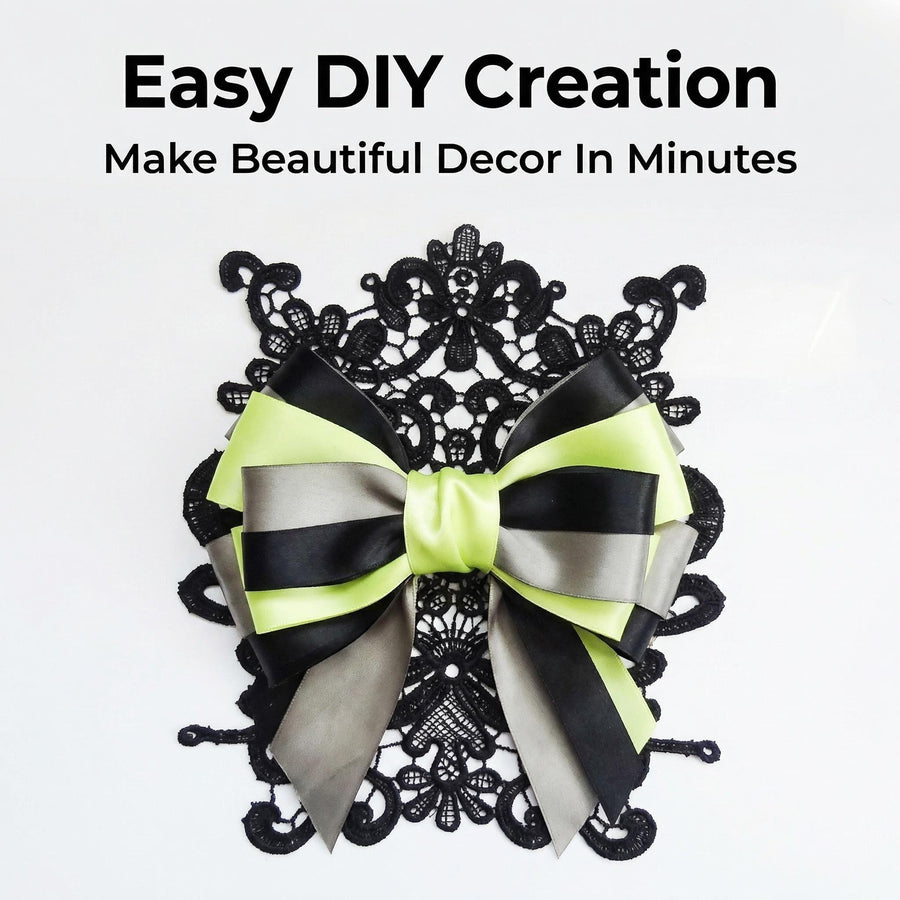 Elegant Lace & Satin Ribbon DIY Set – Romantic Accessory for Wedding & Occasion Styling
