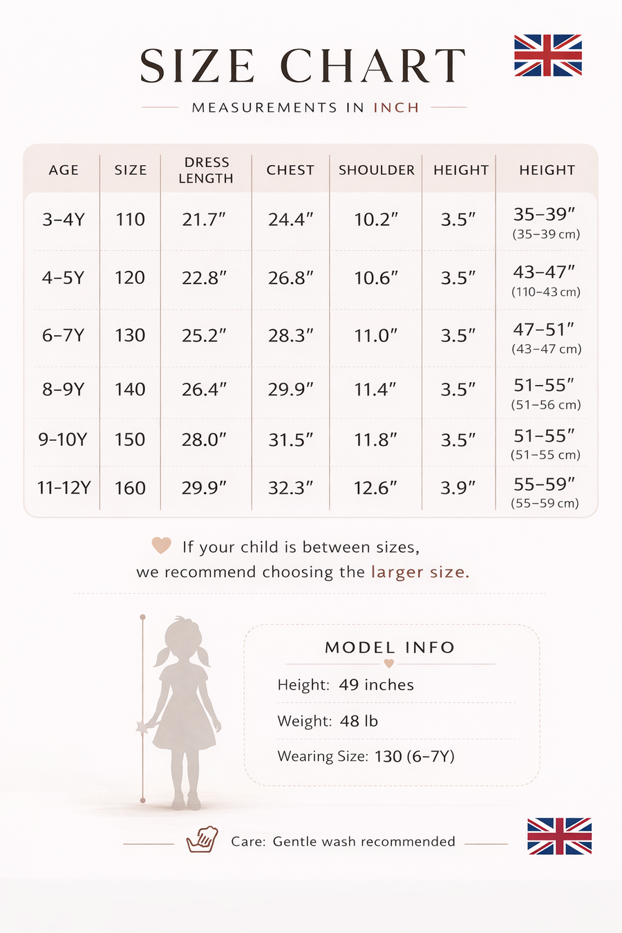 Girls Wool Blend A-Line Dress – Sleeveless Vintage Princess Party & Flower Girl Dress for Autumn & Winter (Ages 2–8)
