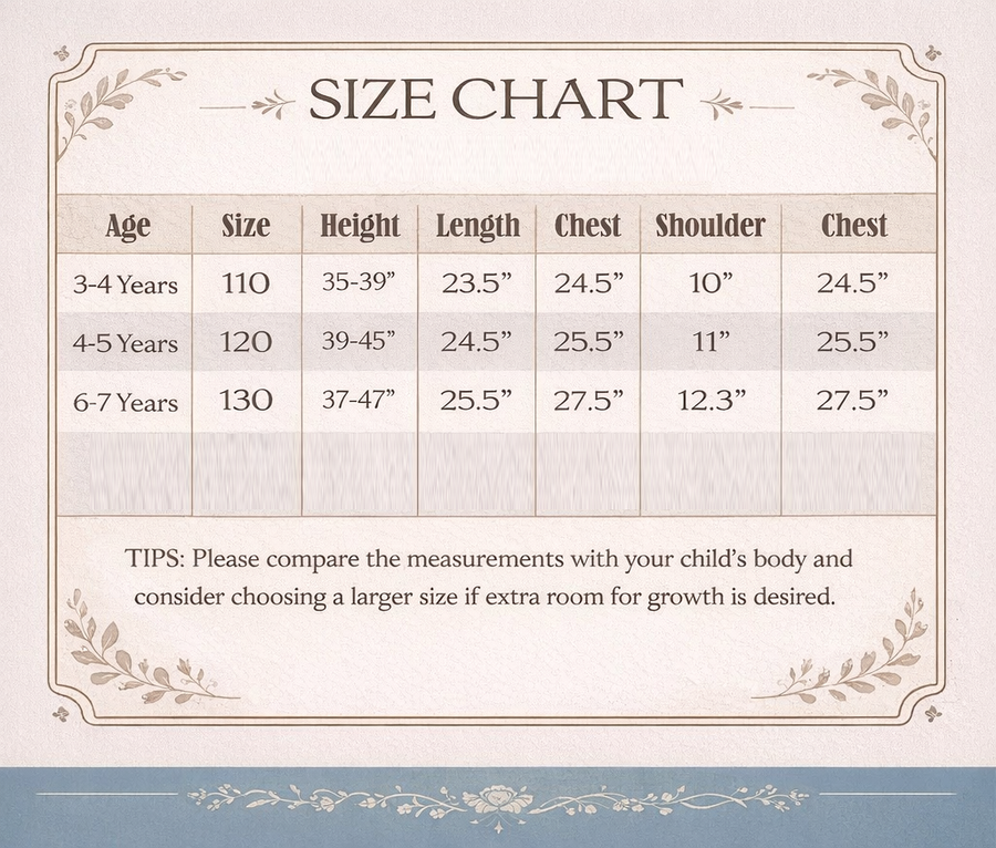 Vintage Floral Flower Girl Dress – Girls Cotton Summer A-Line Dress with Satin Sleeves for Wedding & Party (Ages 3–10)