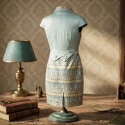 Vintage Floral Flower Girl Dress – Girls Cotton Summer A-Line Dress with Satin Sleeves for Wedding & Party (Ages 3–10)