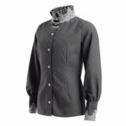 Kids Vintage Lace Cotton Shirt – Unisex Victorian Style Top for Flower Girl, Page Boy & Formal Occasions (Ages 3–12)