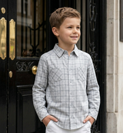 Boys Plaid Flannel Shirt (3–12 Years) | Cotton Check Long Sleeve Casual Top