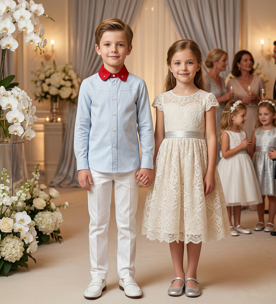 Boys Cotton Long Sleeve Shirt (6–12 Years) | Casual, School & Smart Everyday Shirt