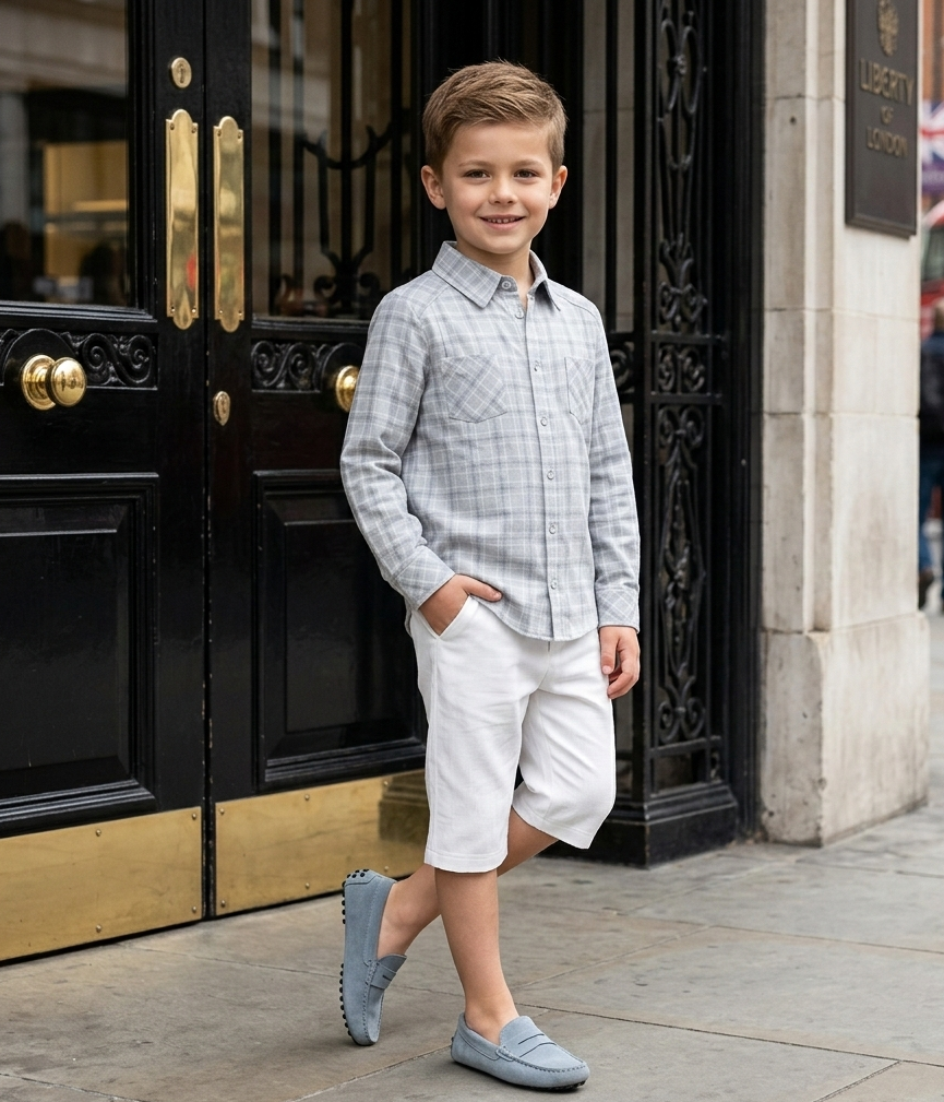 Boys Plaid Flannel Shirt (3–12 Years) | Cotton Check Long Sleeve Casual Top