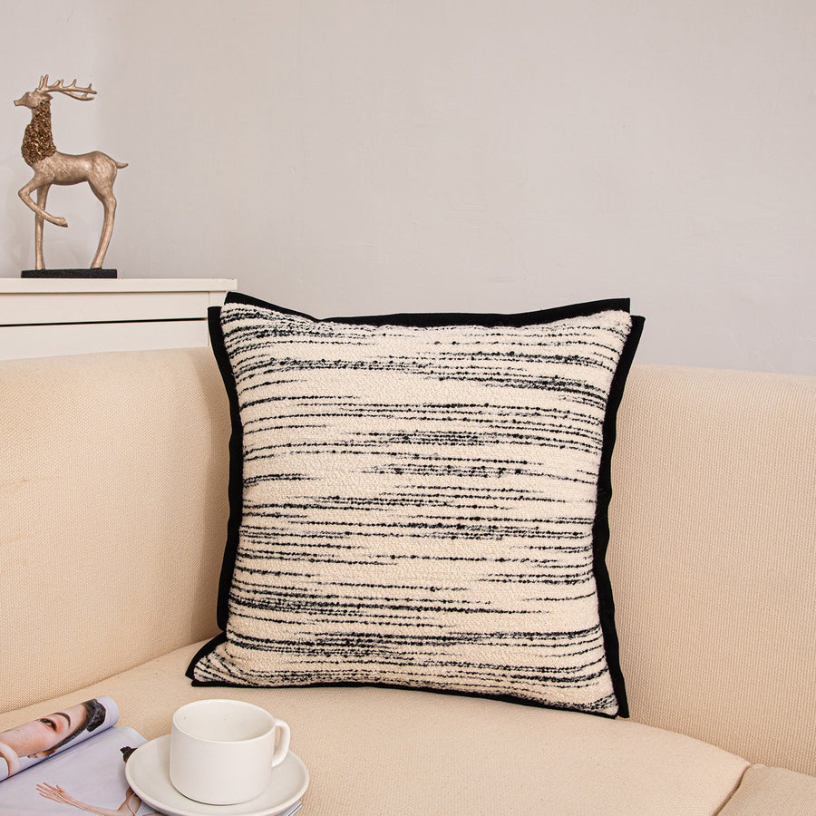 Luxury Wool Cushion Cover - Wabi-Sabi Geometric Design for Elegant Living Spaces