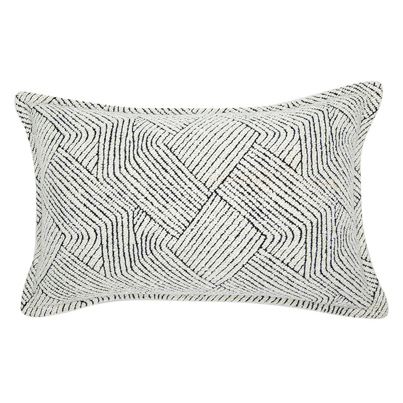 Luxury Wool Cushion Cover - Wabi-Sabi Geometric Design for Elegant Living Spaces