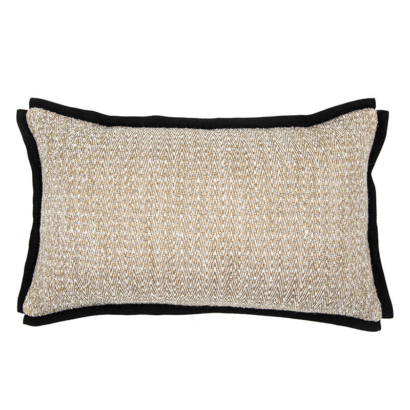 Luxury Wool Cushion Cover - Wabi-Sabi Geometric Design for Elegant Living Spaces