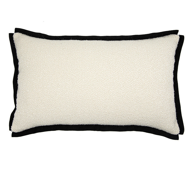 Luxury Wool Cushion Cover - Wabi-Sabi Geometric Design for Elegant Living Spaces