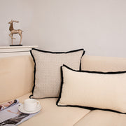 Luxury Wool Cushion Cover - Wabi-Sabi Geometric Design for Elegant Living Spaces