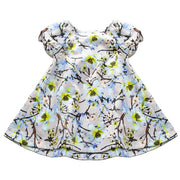 Girls Puff Sleeve Floral A-Line Dress (1–9 Years) | Vintage Princess Party & Occasion Dress