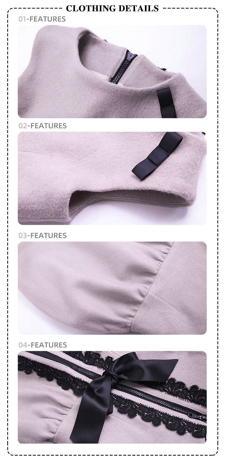 Girls Vintage Wool Vest Dress (2–10 Years) | Minimalist Flower Girl Baby Doll Mini Dress