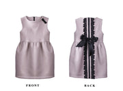 Girls Vintage Wool Vest Dress (2–10 Years) | Minimalist Flower Girl Baby Doll Mini Dress